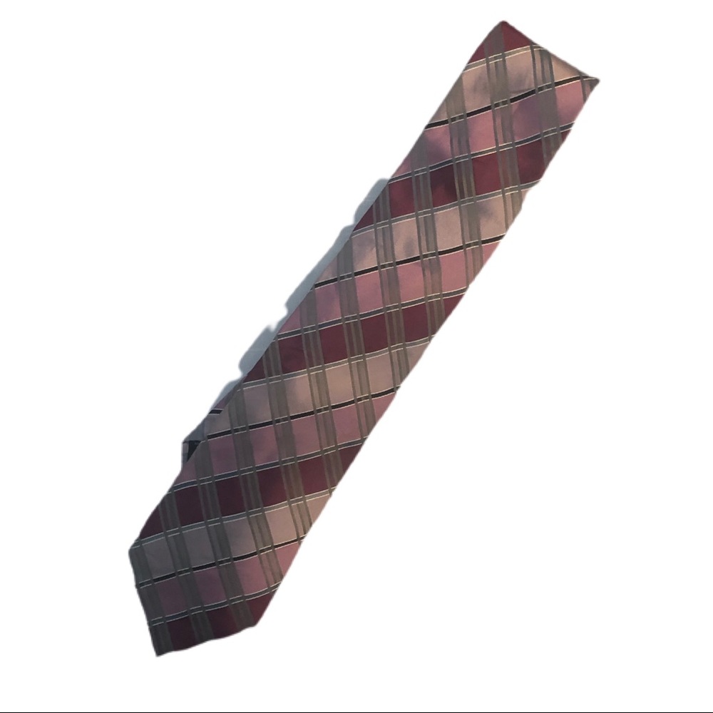 3 for $20 Kenneth Cole Purple Gray Plaid Tie